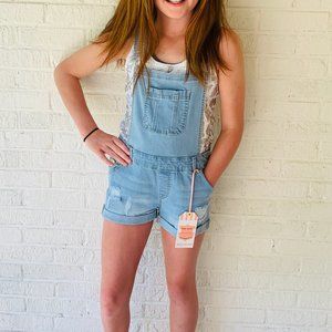 Short Overalls, Light Denim